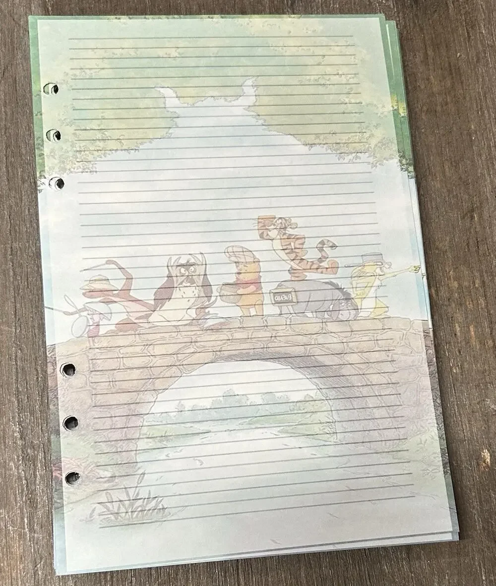 Winnie The Pooh Size A5 Refill Paper (50 Sheets)